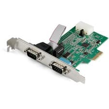 Image of StarTech 2-port RS232 Serial Adapter PCIe Express Expansion Card PEX2S953