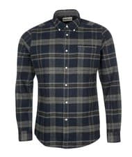 Image of BARBOUR Men's Betsom Longsleeve Shirt tailored fit Checked Grey Marl Size 2XL