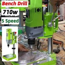Image of 710w Rotary Pillar Drill 5 Speed Heavy Duty Bench Press Drilling Table Stand NEW