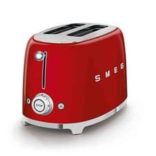 Image of Smeg 2 Slice Retro Style Toaster in Red | 950W | TSF01RDUK | Brand New