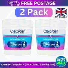 Image of Clearasil Rapid Action Pads- Visible Clearer Skin - 4 HRS - 2 PACK