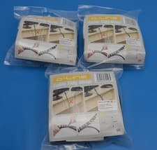 Image of 3 x D-Line 2.5 meter Black Cable Tidy Wrap / Management Solution (10mm - 40mm)