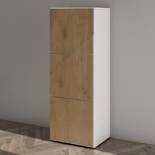 Image of Shoe Storage Cabinet Wooden Shoe Rack Space-saving 3 Units 6 Tiers Many Colors