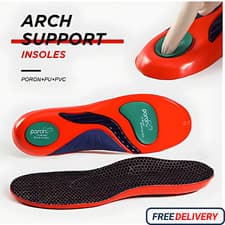 Image of WORK BOOTS ORTHOTIC FOOT ARCH HEEL SUPPORT SHOE INSERTS MASSAGING GEL INSOLES