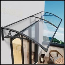 Image of Door Canopy Awning Shelter Front Back Porch Outdoor Shade Patio Roof Rain Cover
