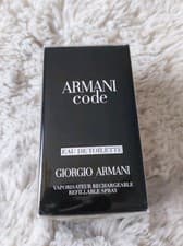 Image of Giorgio Armani Code Pour Homme Eau de Toilette 50ml Refillable Spray for Him