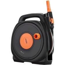 Image of 10m Garden Hose Reel 3 Spray Modes Nozzle Weather Proof Lightweight TACKLIFE
