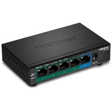 Image of TRENDnet 5-Port Gigabit PoE+ Switch, 32W PoE Power Budget, 10Gbps Switching Capa