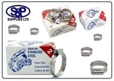 Image of JUBILEE HOSE CLIPS STAINLESS STEEL GENUINE JUBILEE BRAND HOSE CLIP MADE IN UK