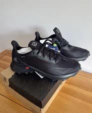 Image of Salomon Alphacross Blast GTX Gortex trail shoe- Black-Size UK 10 Brand New 