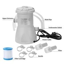 Image of Filter Pump 300 530 800 1000 GAL Gallon Above Ground Swimming Pool Pump filter