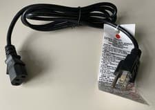 Image of 1.8m Power Cord - US 3 Pin Plug to C13 IEC Mains Lead Cord for USA 110V 3X18AWG