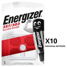 Image of Energizer 357/303 SR44W V357 V303 1.55V Watch Batteries *Genuine Energizer*