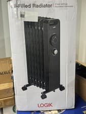 Image of Logik L15OFR20 1500W Portable Oil-Filled Radiator Black See Photos Before Buying
