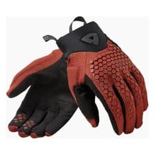 Image of Revit Massif Motorcycle Motorbike Off Road Short Textile Gloves Burgundy Red