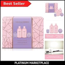 Image of Indulgent Luxury Bath Gift Set - Nourishing Oil Blend & Scented Candle Delight