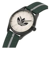 Image of Adidas Originals Code Four Unisex Watch Green Fabric Strap AOSY23042