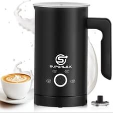 Image of SUPERLEX 500W Electric Milk Frother 4-in-1 Hot & Cold Foamer Heater for Latte