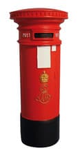 Image of MINIATURE FAIRY GARDEN POST BOX/ LETTER BOX 1/12th SCALE DF637 BRAND NEW / BOXED