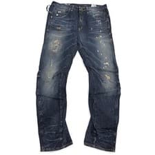 Image of G-STAR Women's Dark Aged Destroy Arc 3D Tapered Jeans RRP £80