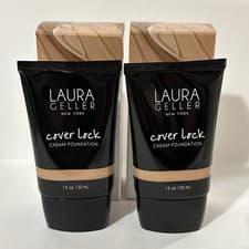 Image of Laura Geller Cover Lock Cream X2 Foundation #Medium 30ml New & Sealed