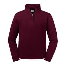 Image of Russell Mens Authentic Zip Neck Sweatshirt PC4069