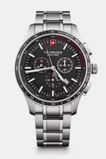 Image of Victorinox Alliance Sport Chronograph Quartz Watch, Steel, Black, 44 mm, V241816
