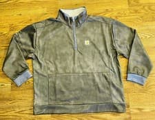 Image of Carhartt Relaxed Fit Pullover Quarter Zip Fleece Lined Sherpa Collar Size XXL