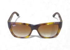 Image of Ray-Ban Unisex RB4194 Square Gradient Sunglasses Light Havana/Brown