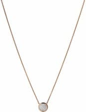 Image of LINKS OF LONDON Diamond Essentials Gold Vermeil Round Pave Necklace RRP240