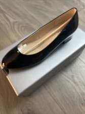 Image of Gabor Develop Leather Court Shoes, Black