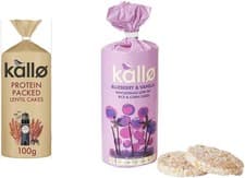 Image of Kallo Protein Packed Lentil Cakes, 100g & Blueberry & Vanilla Rice & Corn Cakes