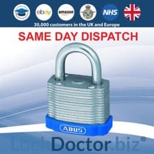 Image of Abus 41 Series Steel Open Shackle(30-50mm) Laminated Padlocks Keyed Alike EE0020