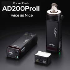 Image of Godox AD200Pro II Auto TTL HSS 1/8000S Outdoor Led Pocket Flash Light Speedlite*