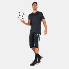 Image of Adidas Tiro 23 League 3/4 Pants Shorts Joggers HS3548 Size L Black Slim Fit