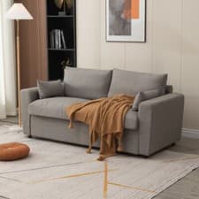 Image of Accent 2/3 Seater Soft Upholstered Fabric Deep Seat Sofa Settee with Storage