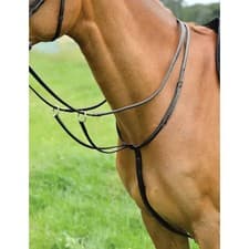Image of Kincade Classic Plain Raised Running Martingale - Black