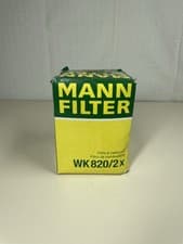 Image of MANN-FILTER WK 820/2 X Fuel Filter Inline 87mm Diesel Cars Transporters VW