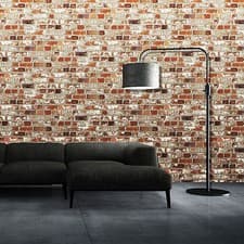 Image of MURIVA LOFT RED BRICK WALLPAPER (102538) NEW ROOM DECOR