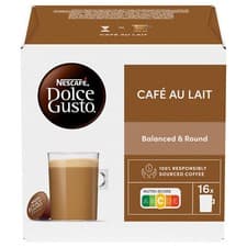 Image of NESCAFE CAFE AU LAIT Coffee Capsules Pods for Dolce Gusto Machines 160g 5.6oz