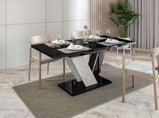 Image of Extendable Dining Table 120-160 cm DUBAI Modern Design Easy to Clean, Assembly