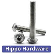 Image of M3 M4 M5 M6 M8 Button Head Screws Allen Socket Bolts A2 Stainless Steel ISO 7380