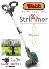 Image of new WEBB WEELT450 240V Mains Electric 450w STRIMMER WEELT450 5055661901680 ZTS