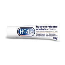 Image of HC45 Hydrocortisone Acetate Cream 15g – Itch, Rash & Irritation Relief 0.5%