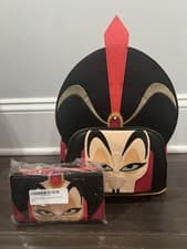 Image of Loungefly Disney Aladdin Jafar Mini Backpack And Wallet NWT
