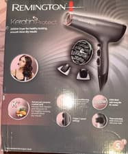 Image of REMINGTON KERATIN PROTECT HAIR DRYER INFUSED WITH KERATIN & ALMOND OIL, AC8008