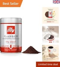 Image of Fresh Classico Medium Roast Ground Coffee - Perfect for Drip Makers, 250g