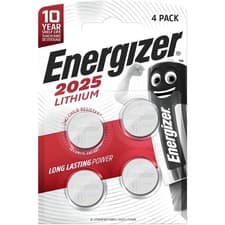 Image of Energizer CR2025 Lithium Batteries 4 Pack 3 Volt Coin Cell Long Lasting UK