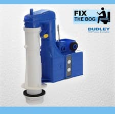 Image of Dudley Turbo 88 8 inch 2 part Syphon WC Siphon Duoflush 313639 WRAS Approved