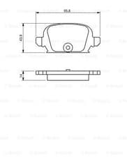 Image of BOSCH 0 986 494 340 Brake Pad Set, disc brake for OPEL,VAUXHALL